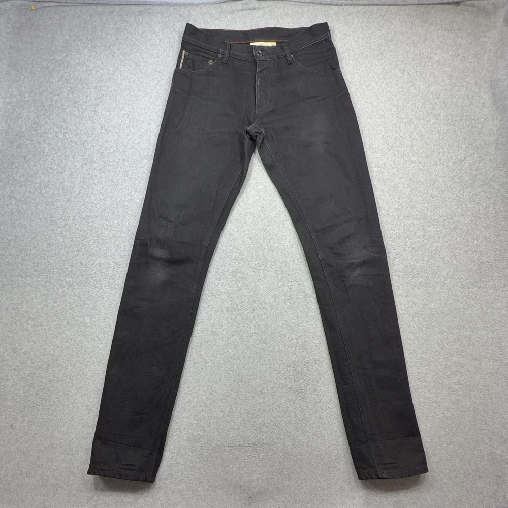 Raleigh Denim Martin Jeans Men 28x32 Black Slim Japanese Selvedge USA 4 of 118